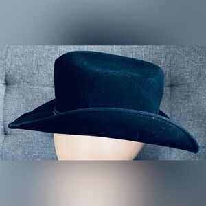 Eric Javits Midnight Black Cowboy Hat